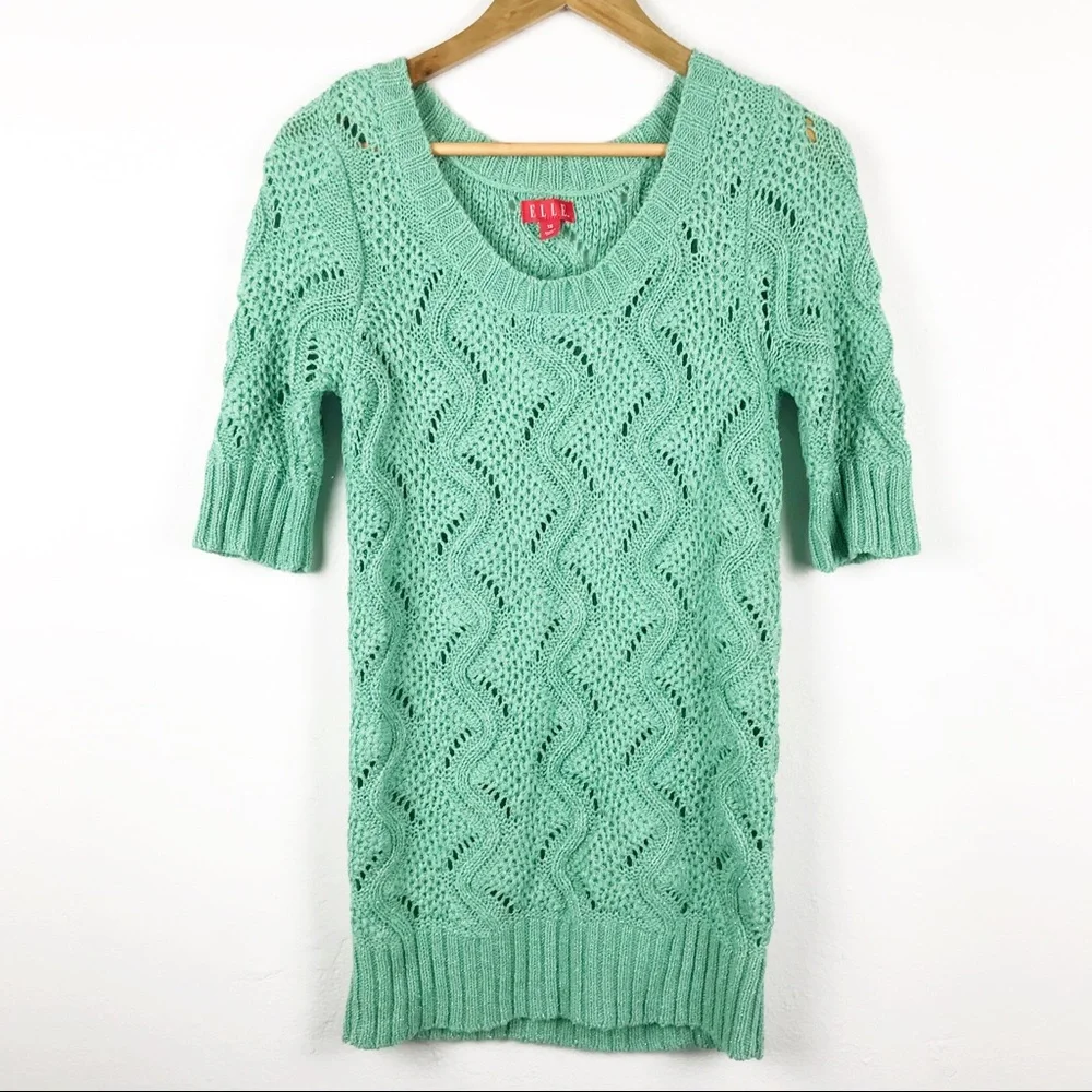 Elle Mint Green Sweater - Picture 4 of 9